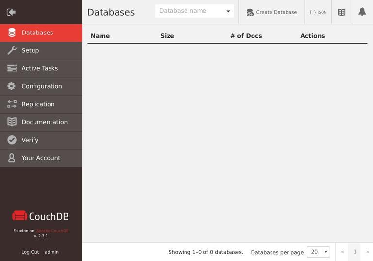 CouchDB Fauxton