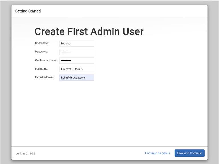 jenkins create admin user