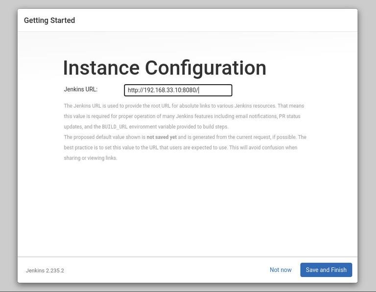 jenkins instance configuration