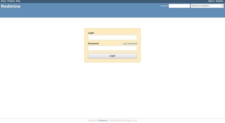 redmine login