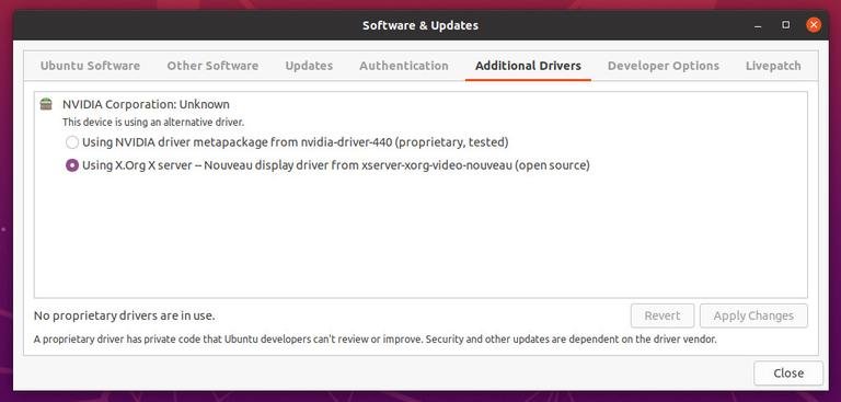 Ubuntu NVIDIA Drivers