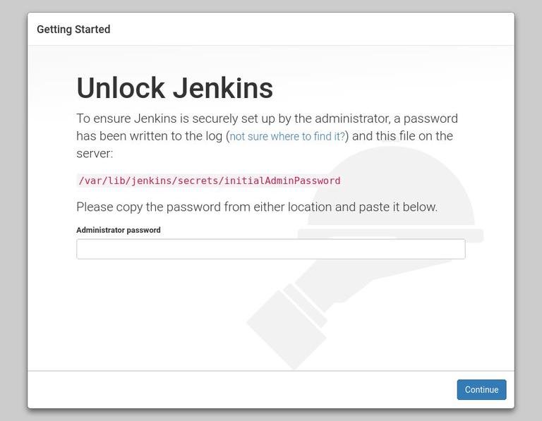 unlock jenkins