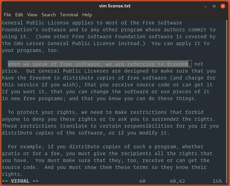 Vim Copy, Cut and Paste in Visual Mode